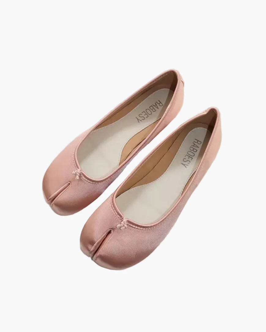 Satin Tabi Ballet Flats - Image 4
