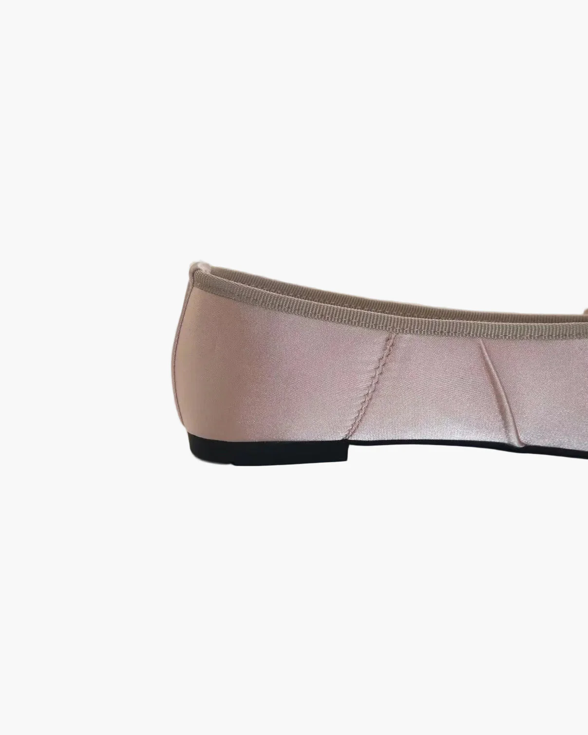 Satin Wrinkles Tabi Ballet Flats - Image 13