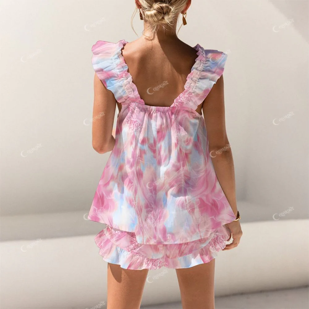 Short Tank Top Shorts Pajama Set 2507031583 - Image 2