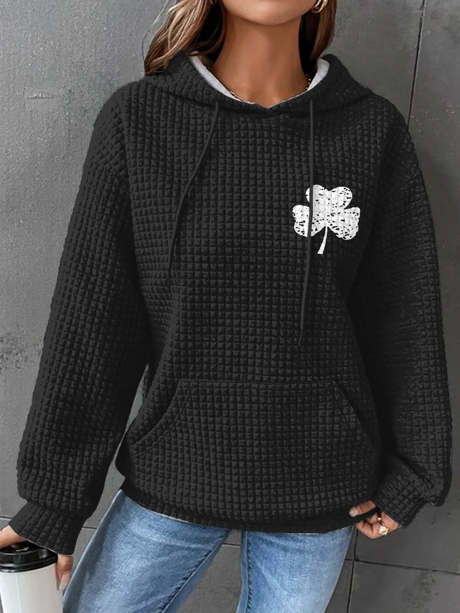 St. Patrick's Day shamrock Print Sweatshirt - Image 2