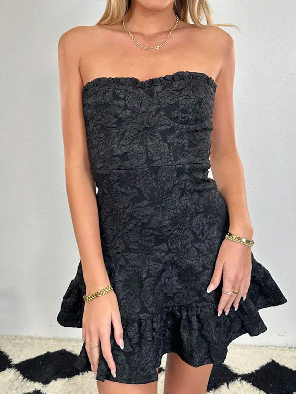 Strapless mini dress - Image 4