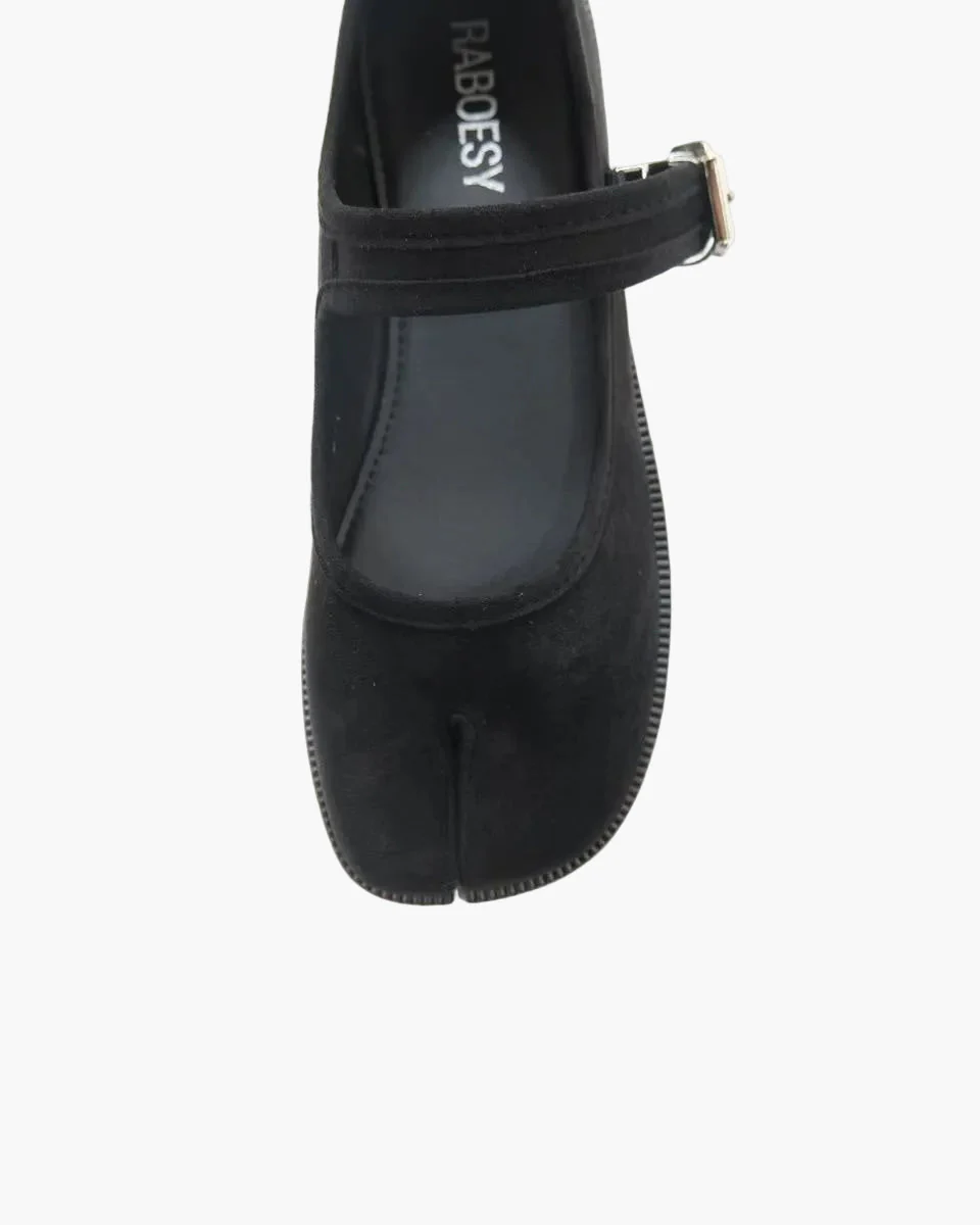 Suede Tabi Mary Jane Flats - Image 9