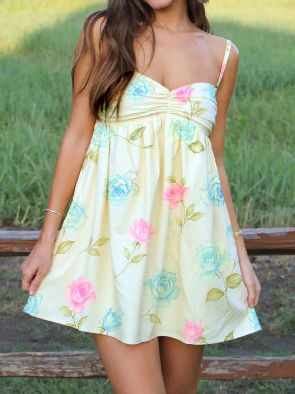 Sweetheart neck ruched mini dress - Image 2
