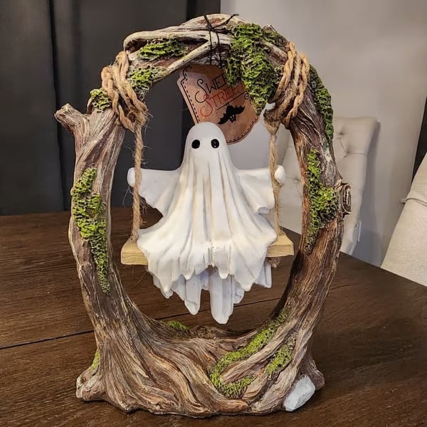Halloween Swinging Ghost on Tree Swing🎃 - Image 10