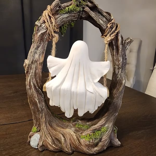Halloween Swinging Ghost on Tree Swing🎃 - Image 11
