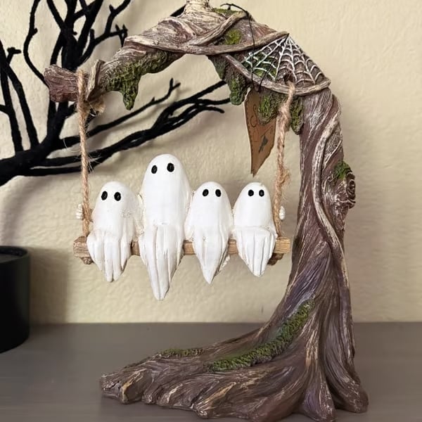 Halloween Swinging Ghost on Tree Swing🎃 - Image 12