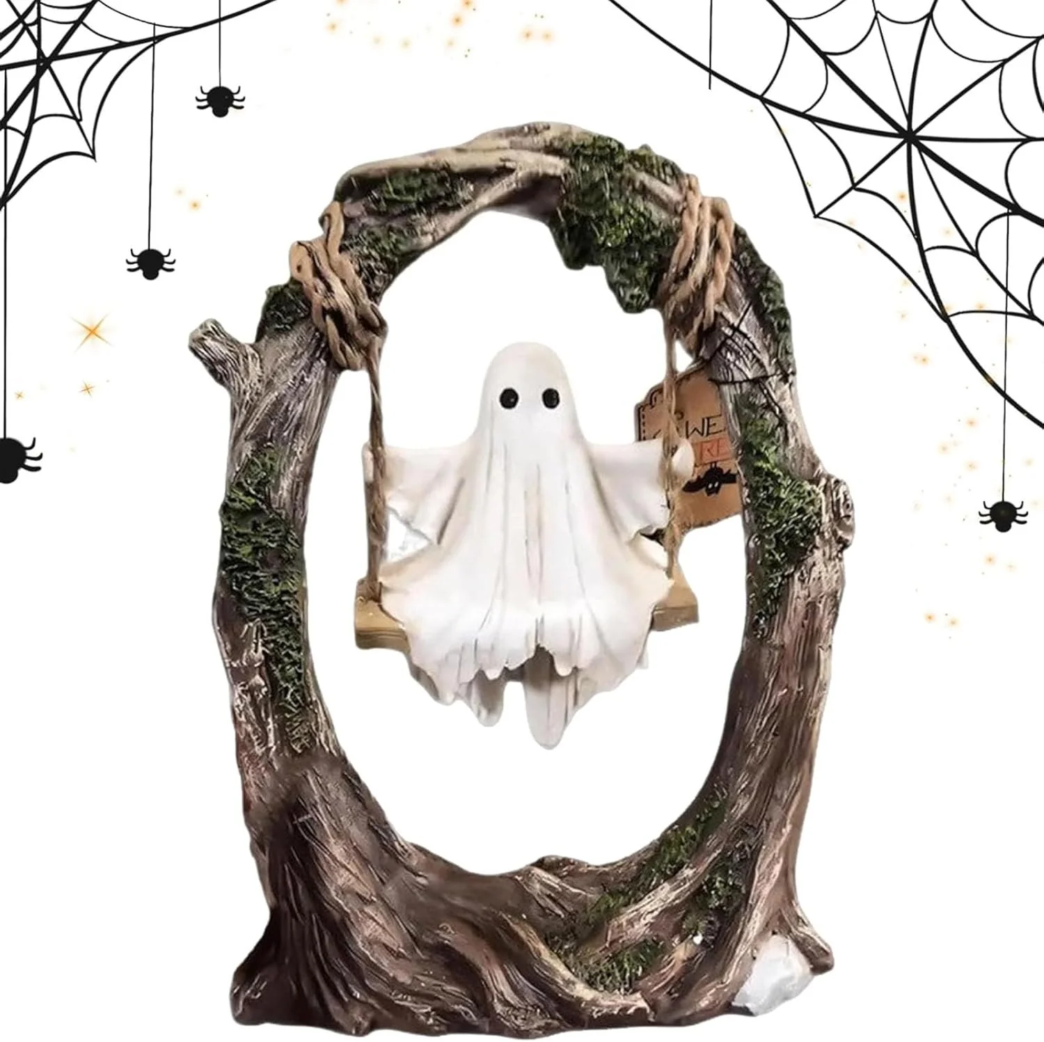 Halloween Swinging Ghost on Tree Swing🎃 - Image 2