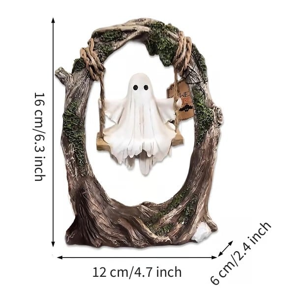 Halloween Swinging Ghost on Tree Swing🎃 - Image 4