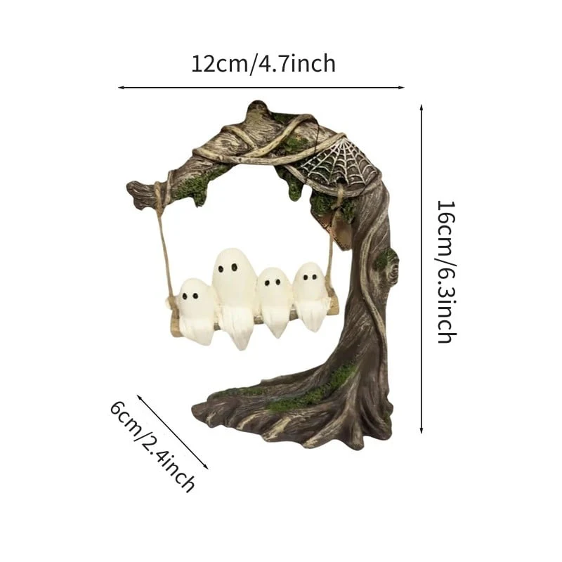Halloween Swinging Ghost on Tree Swing🎃 - Image 5