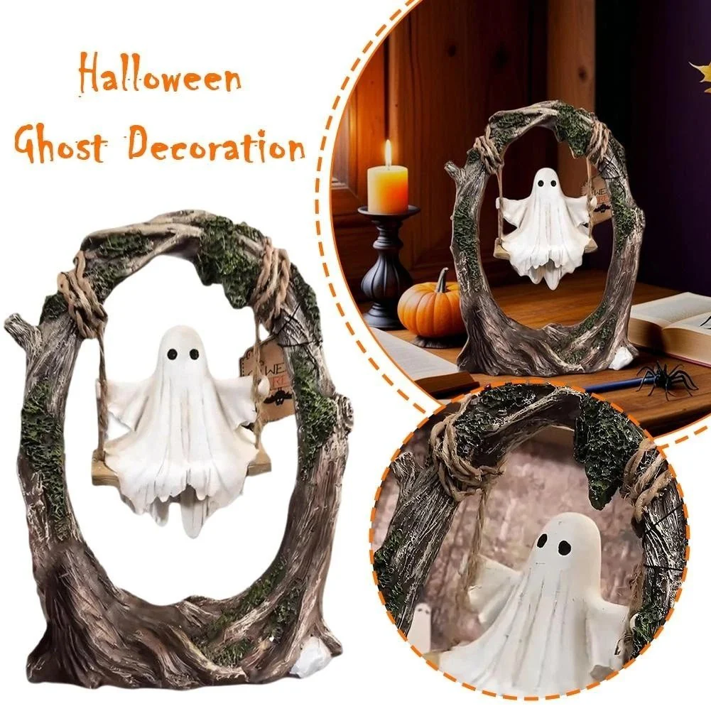 Halloween Swinging Ghost on Tree Swing🎃 - Image 6
