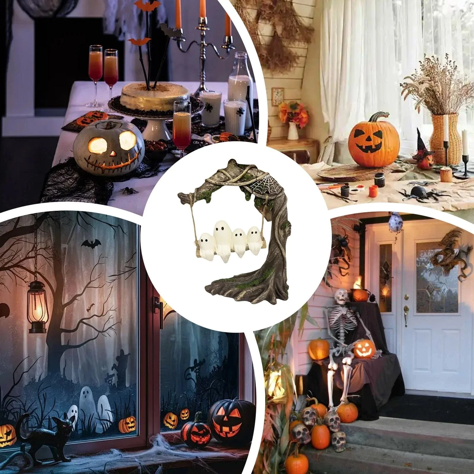 Halloween Swinging Ghost on Tree Swing🎃 - Image 7