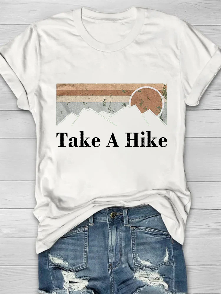 Take A Hike Outdoor Nature Print Women's T-shirt - Image 5