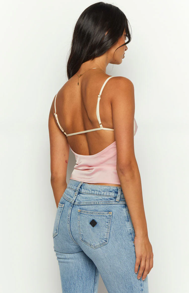 Tamra Pink Low Back Top - Image 5
