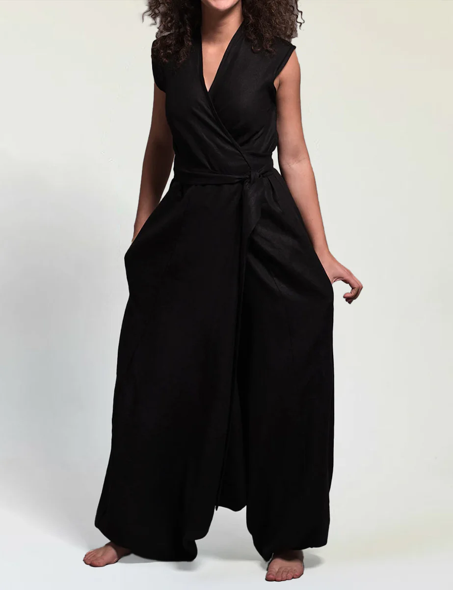 Tess Convertible Linen Jumpsuit - Image 3