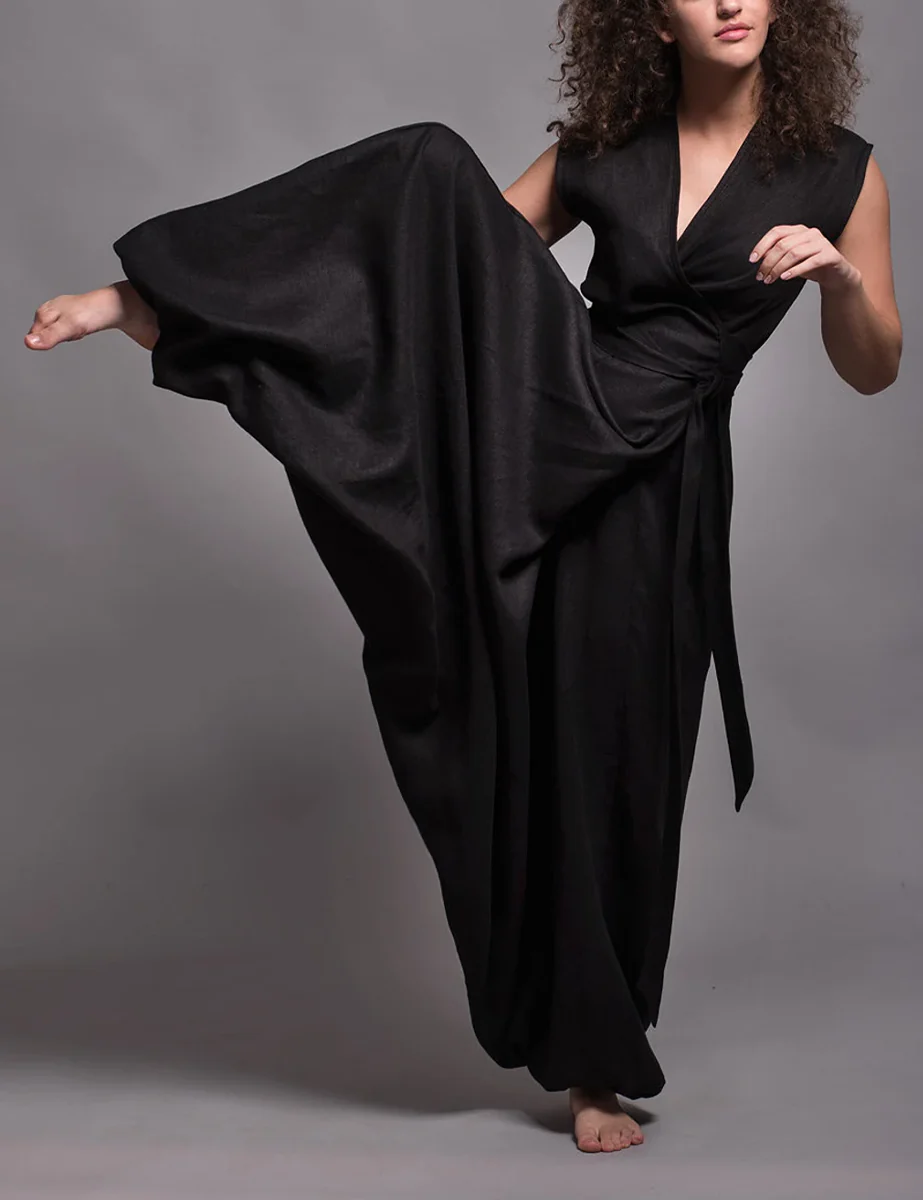 Tess Convertible Linen Jumpsuit - Image 8