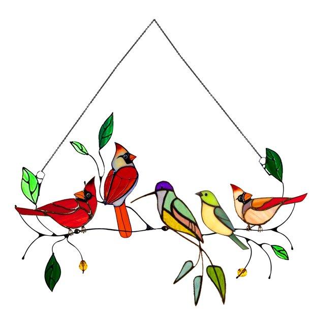 🎁The best Christmas Gift-Birds Stained Glass Window Panel Hangings🐦 - Image 10