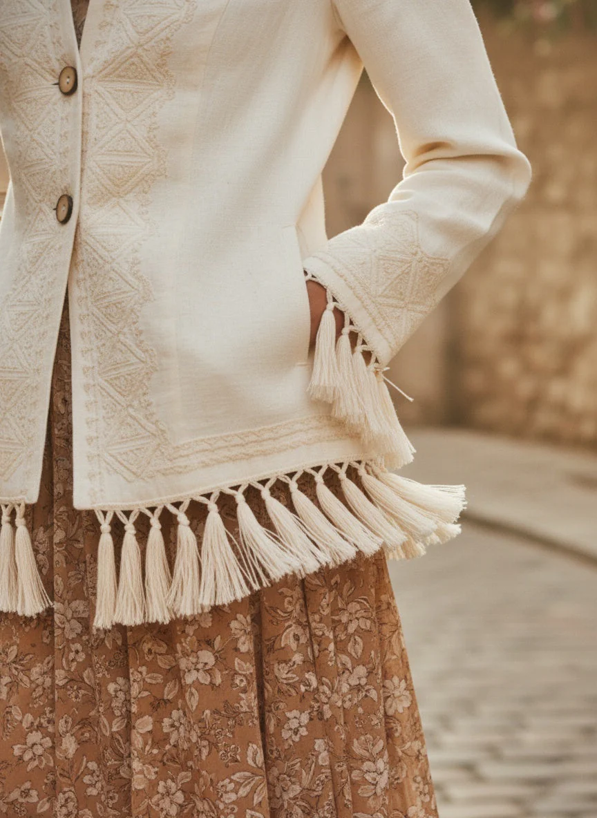 The Embroidered Artisan Jacket - Image 4
