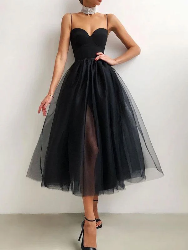Thin straps midi dress