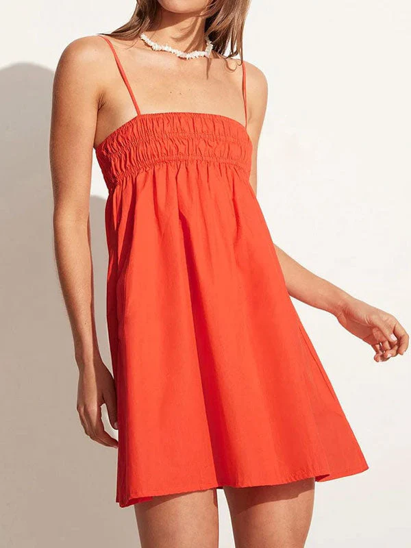 Thin straps ruched dress - Image 2