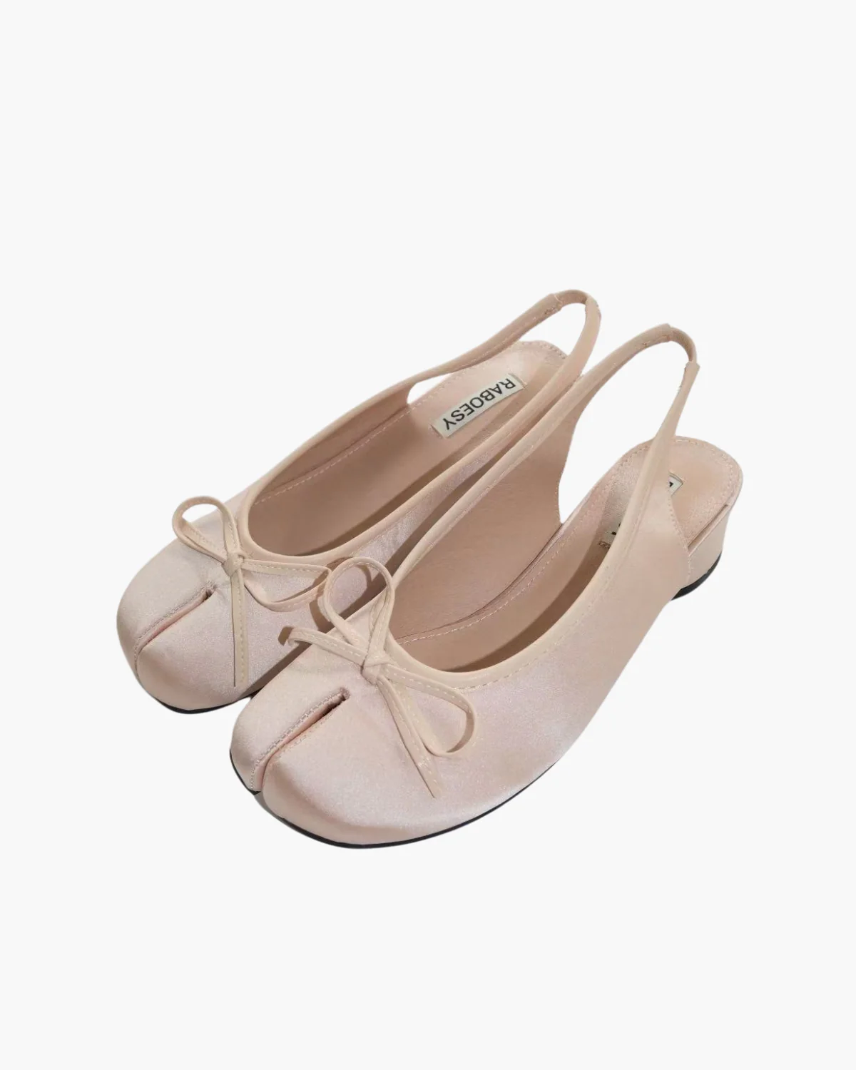 Bow Tie Slingback Tabi Pumps - Image 11