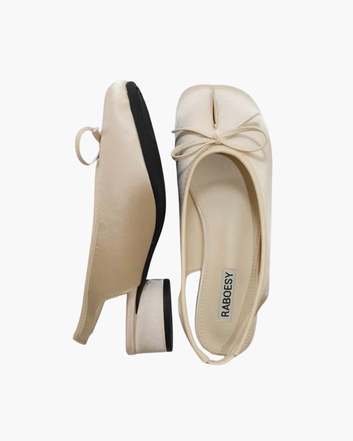 Bow Tie Slingback Tabi Pumps - Image 16
