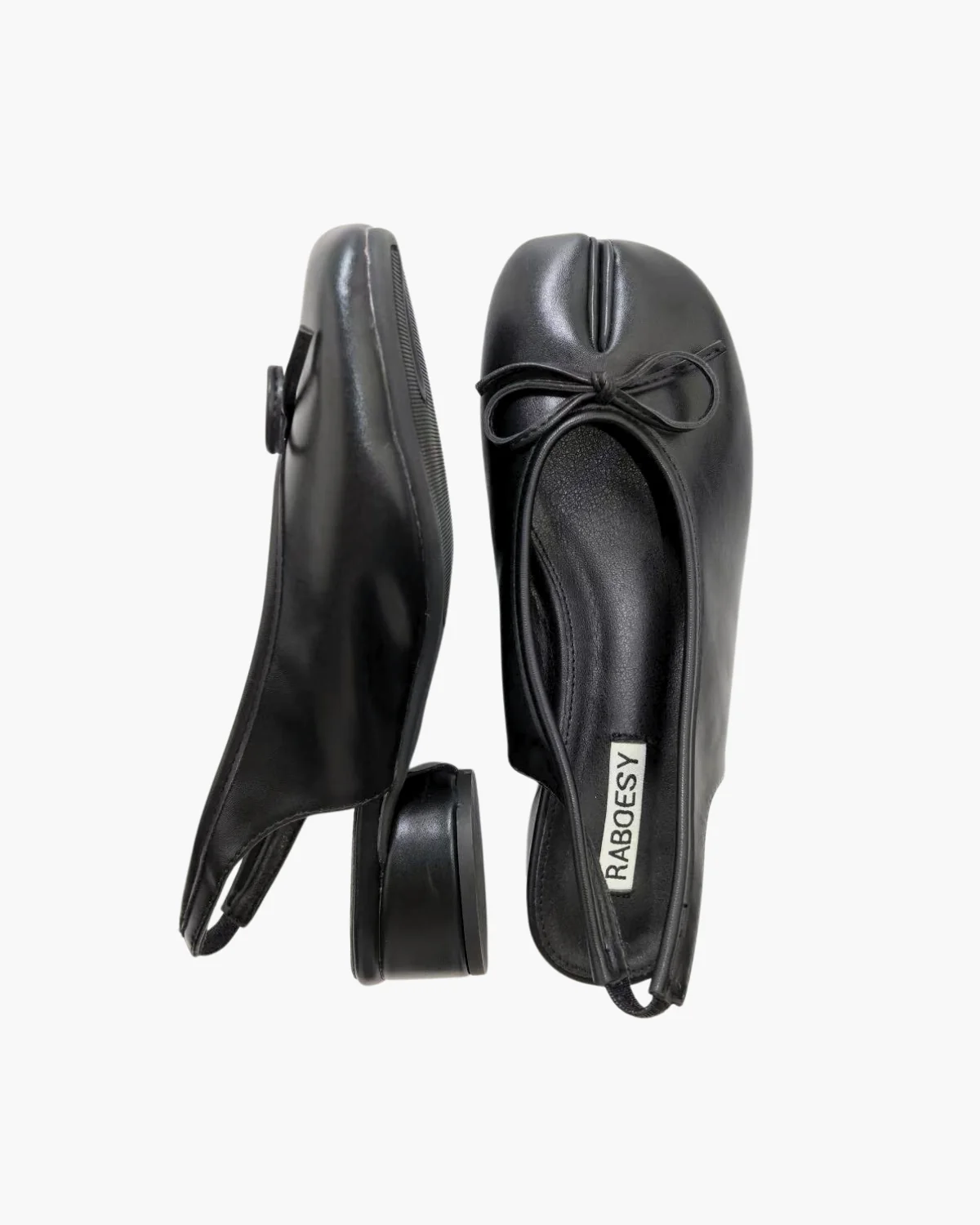 Bow Tie Slingback Tabi Pumps - Image 2