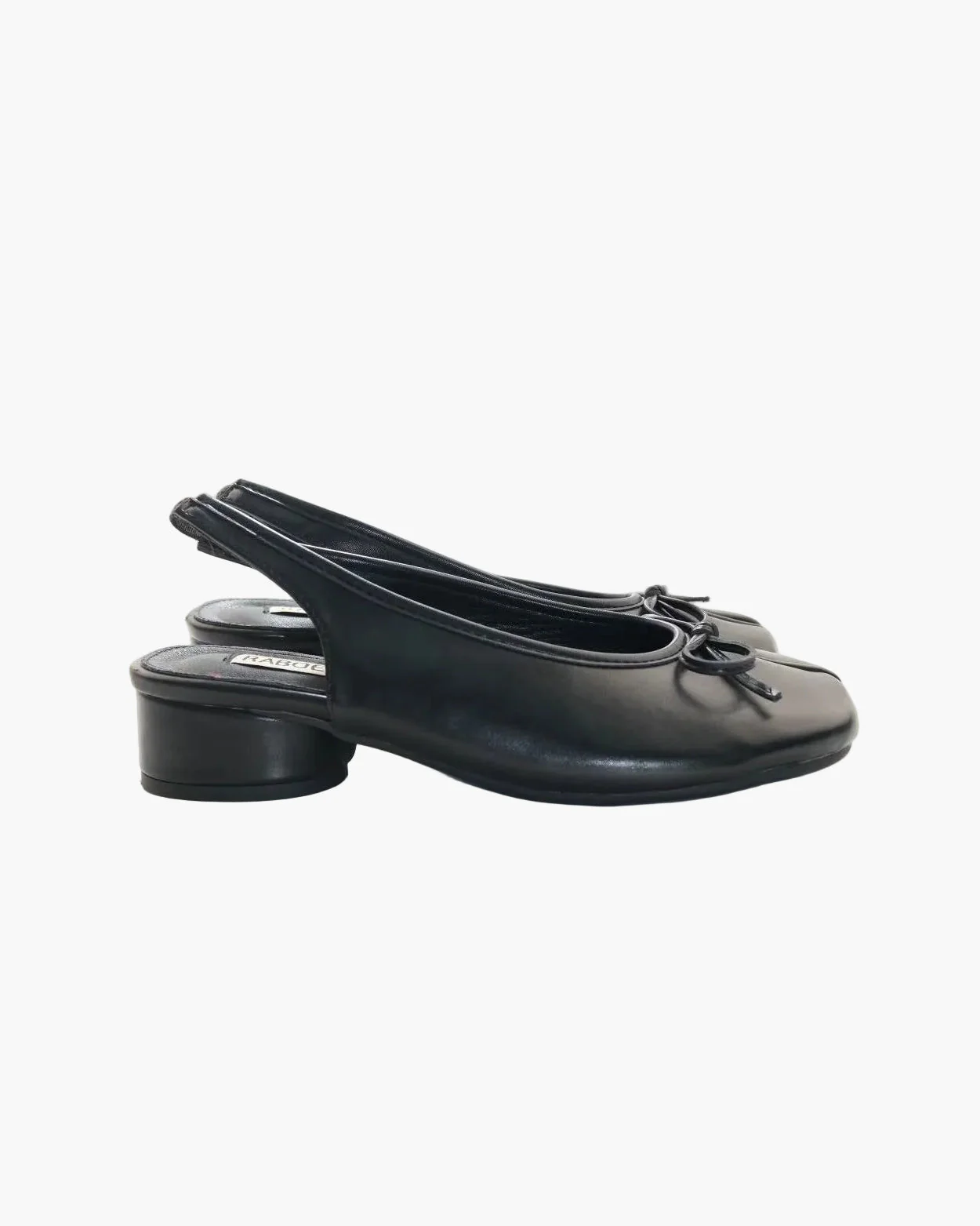 Bow Tie Slingback Tabi Pumps - Image 3