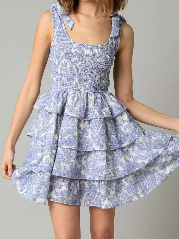 Tie up pleated mini dress - Image 3