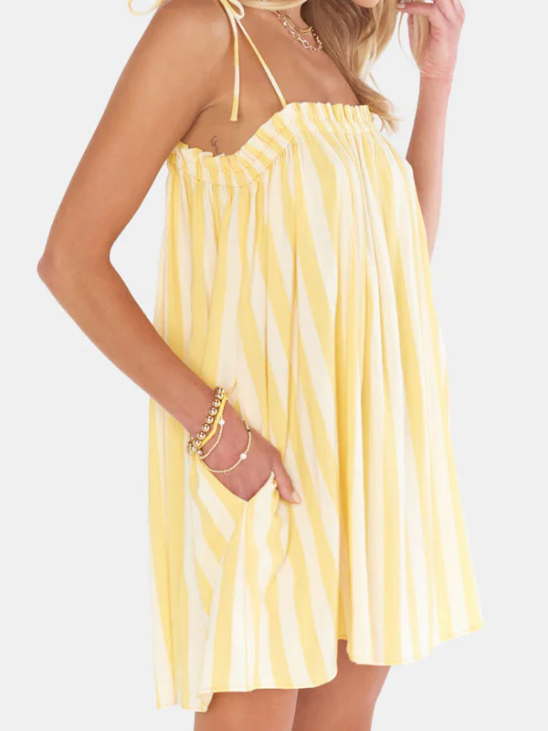 Tie up stripe dress - Image 2