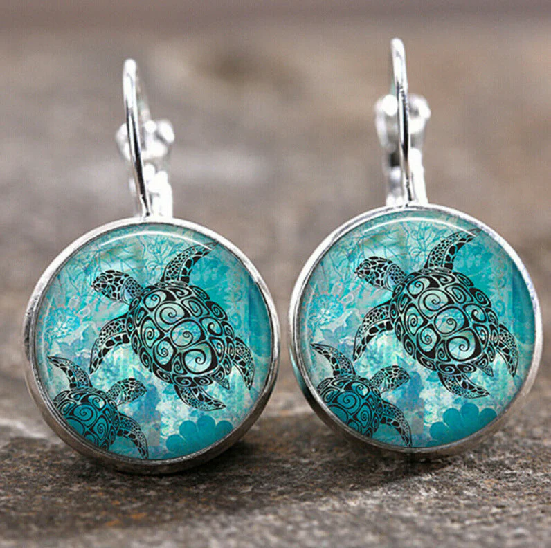 Time Stone Sunflower Earrings - Image 7