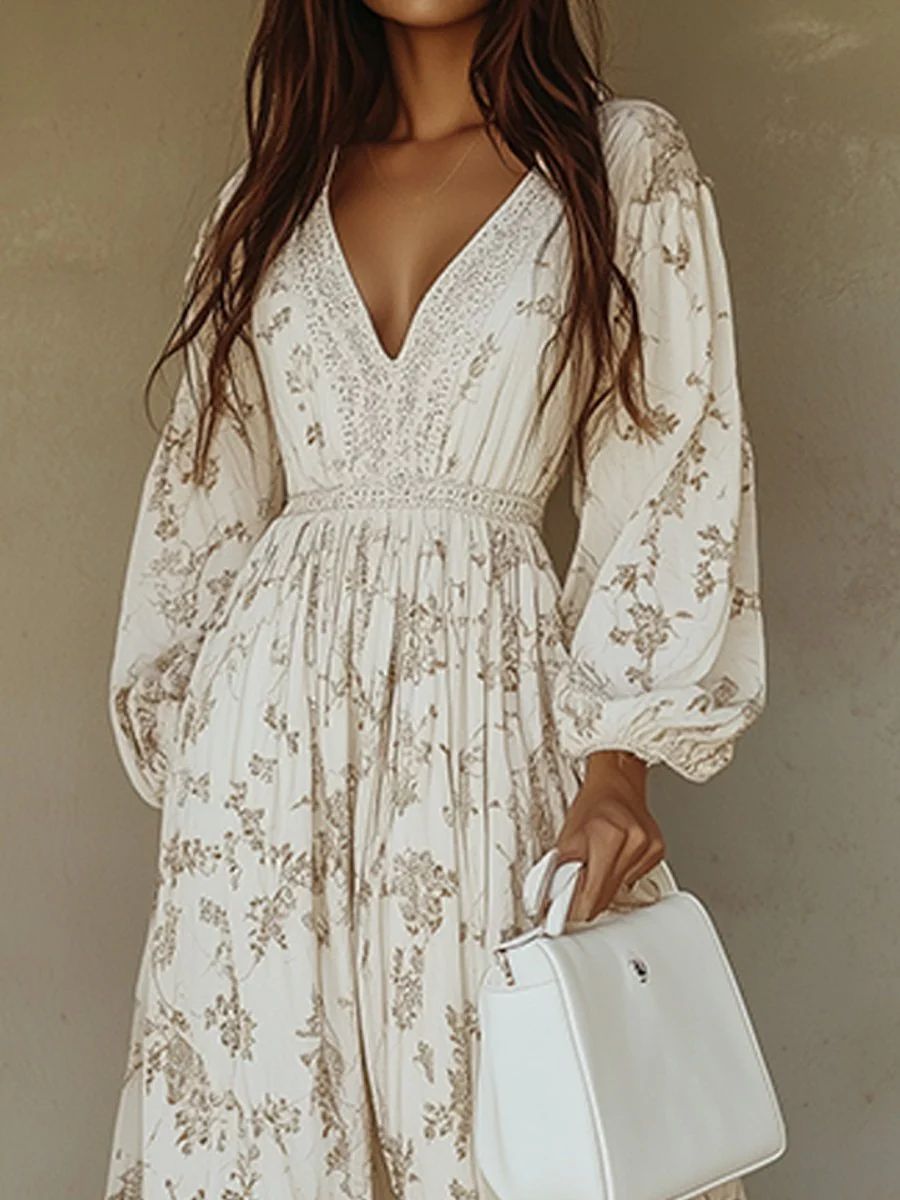 Timeless Boho Lace Maxi Dress for Effortless Elegance - Image 2