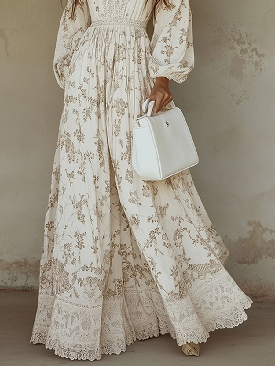 Timeless Boho Lace Maxi Dress for Effortless Elegance - Image 3