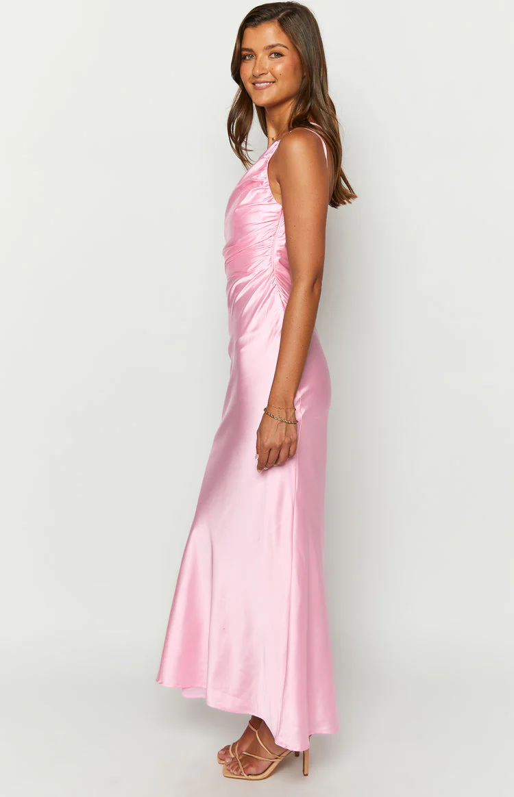 Tina Pink Formal Maxi Dress - Image 4