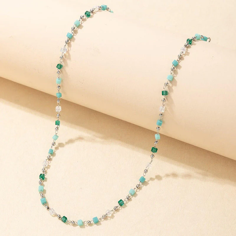 Turquoise Bead Chain Necklace - Image 10