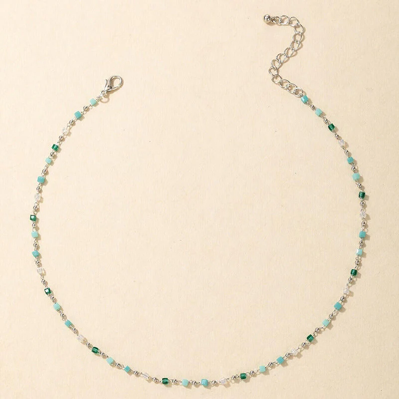 Turquoise Bead Chain Necklace - Image 8