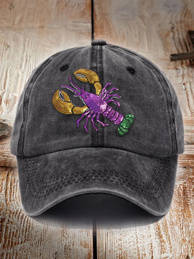Unisex Distressed Cotton Mardi Gras Hat - Image 2