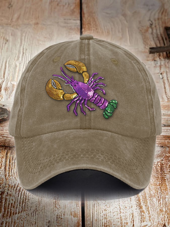Unisex Distressed Cotton Mardi Gras Hat - Image 3