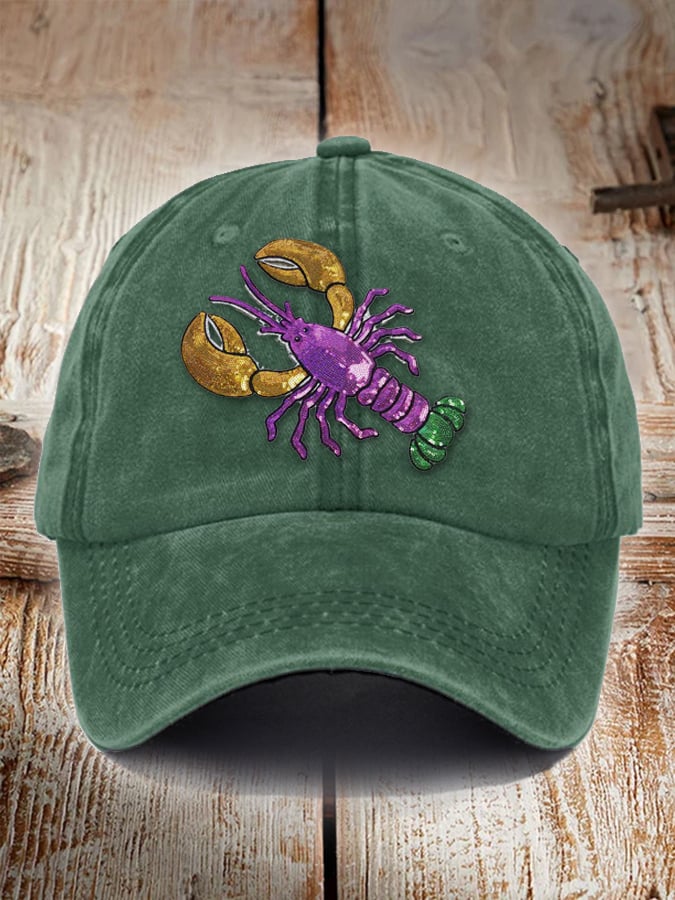 Unisex Distressed Cotton Mardi Gras Hat - Image 4