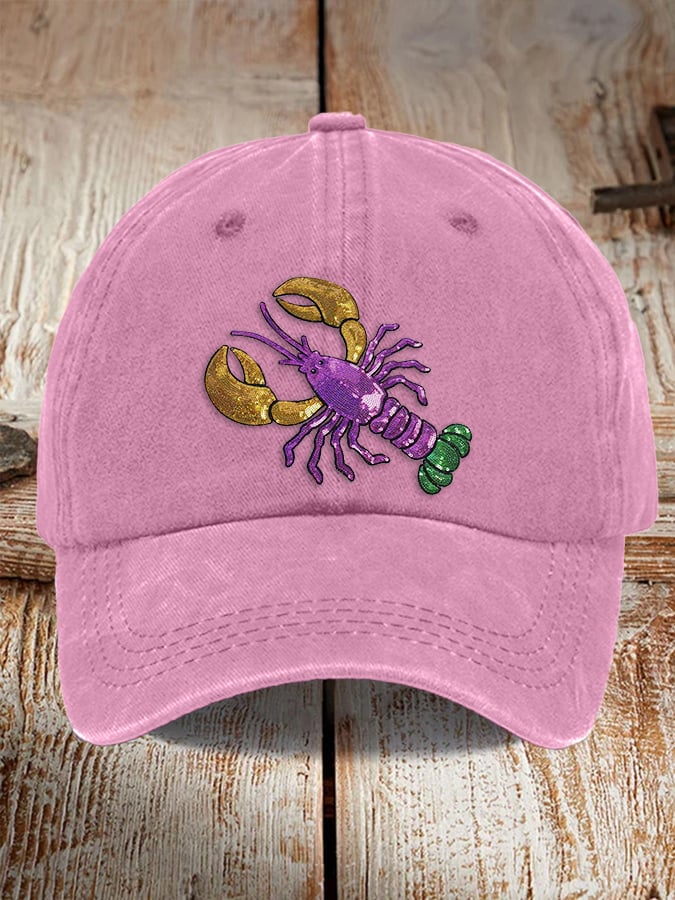 Unisex Distressed Cotton Mardi Gras Hat - Image 7