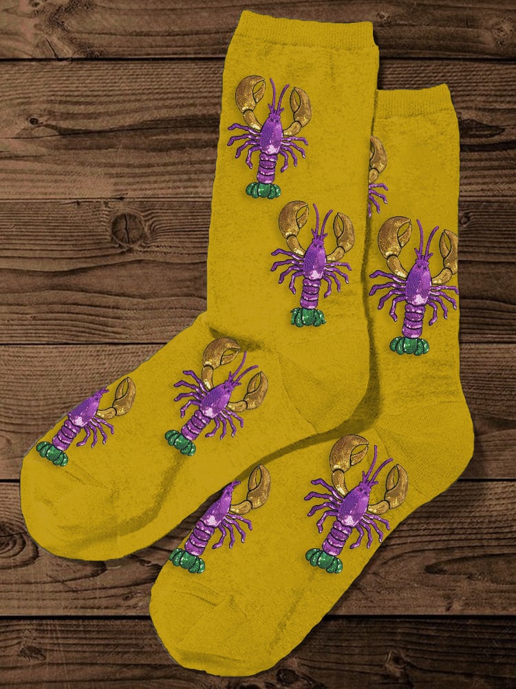 Unisex Mardi Gras Knitted Casual Socks