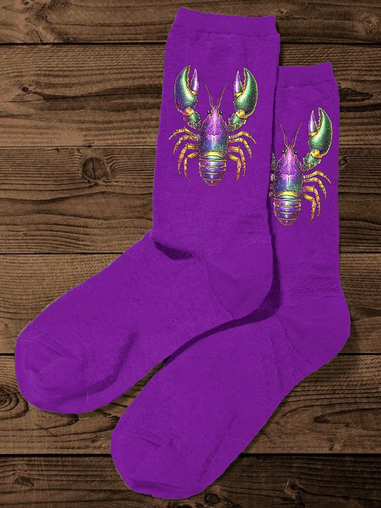 Unisex Mardi Gras Knitted Casual Socks
