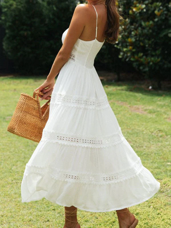 V neck maxi dress - Image 3