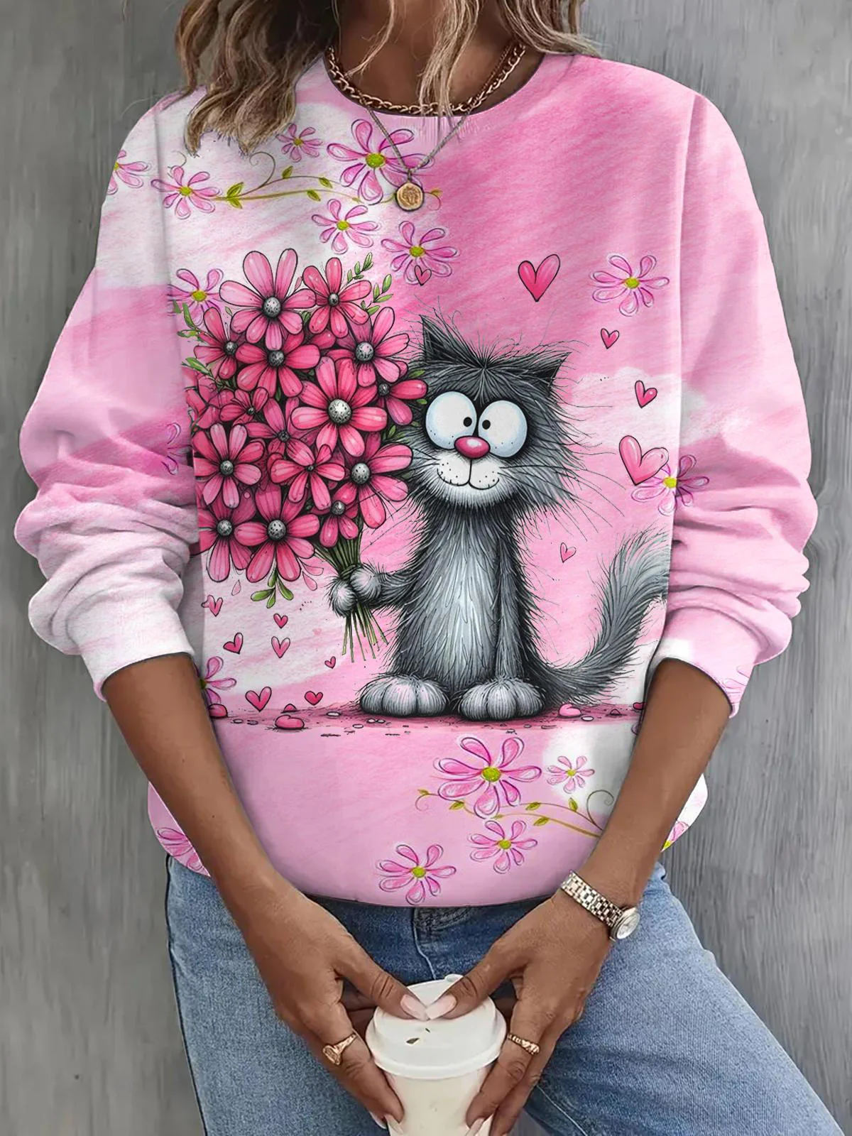 Valentine's Day Long Sleeve Casual Top
