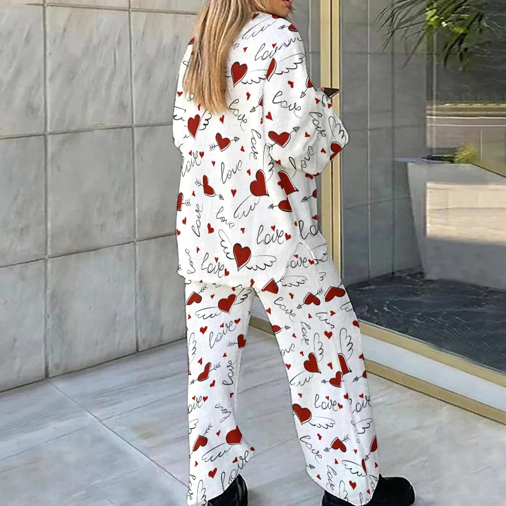Valentine's Day Love Letter Loungewear Set For Women - Image 2