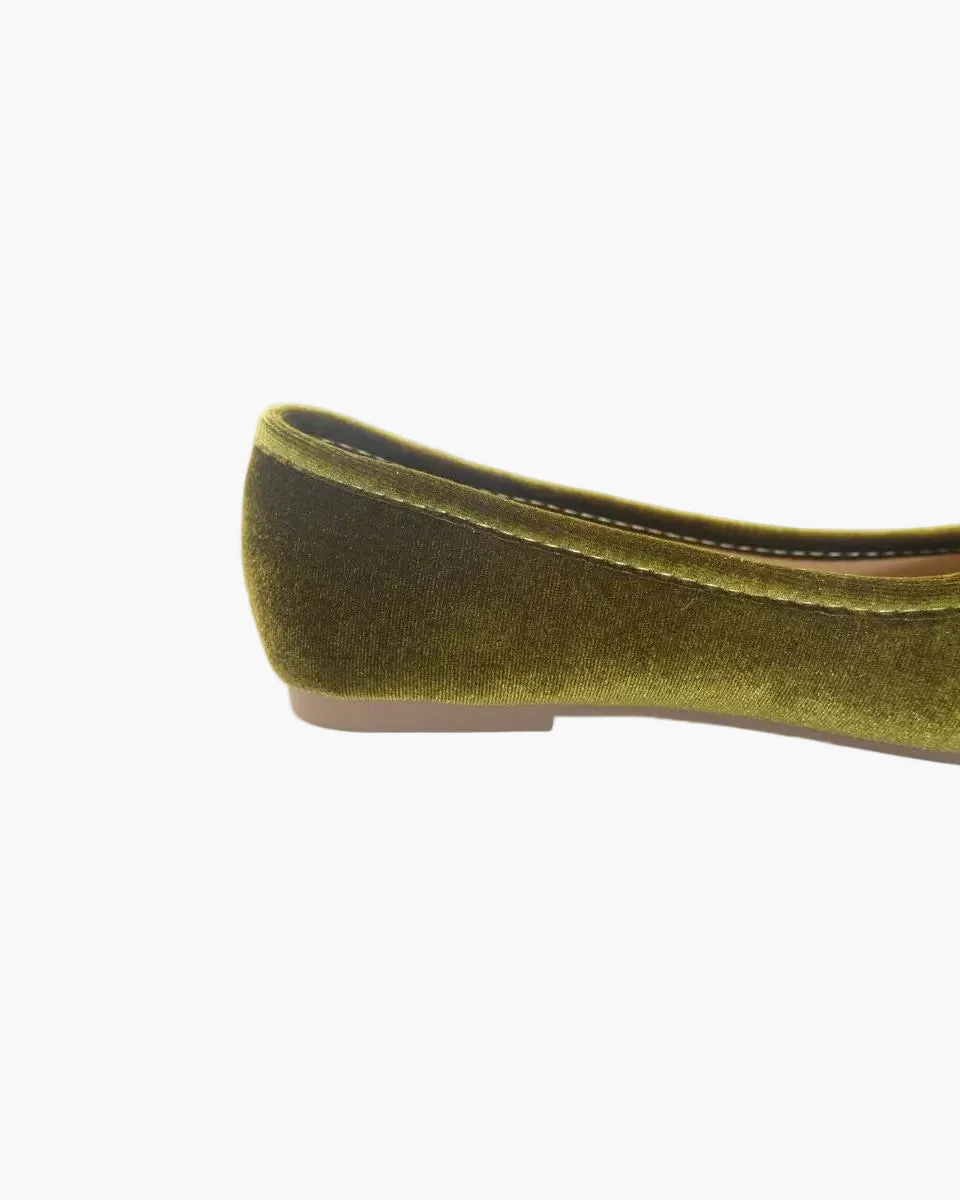 Velvet Tabi Ballet Flats - Image 10