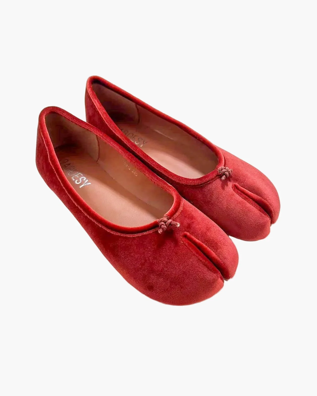 Velvet Tabi Ballet Flats - Image 3