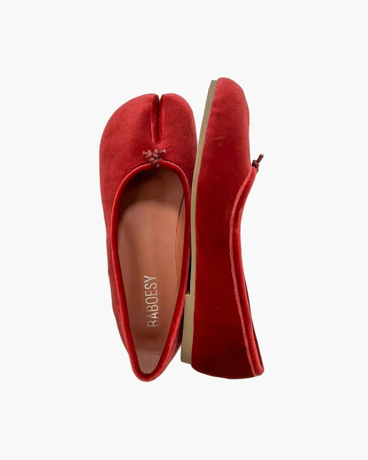 Velvet Tabi Ballet Flats - Image 4