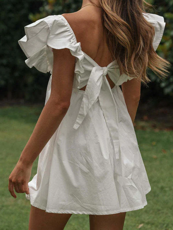 White ruffle dress - Image 4