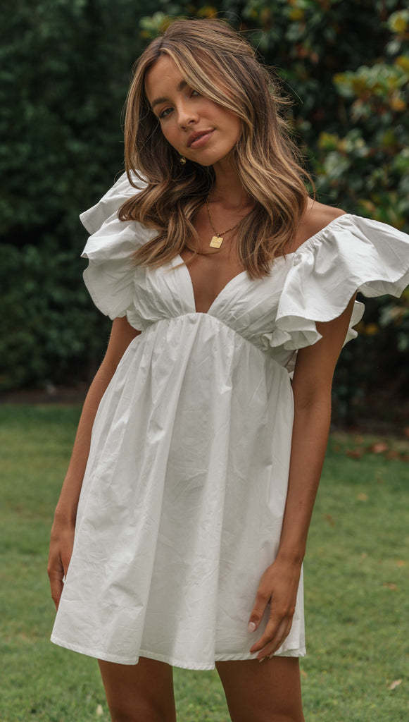 White ruffle dress - Image 7