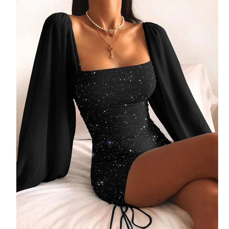 Women Summer High Waist Sexy Sheath Mini Dress Ladies Slim Bodycon Casual Elegant Party Vestidos Female Fashion Clothes New - Image 2